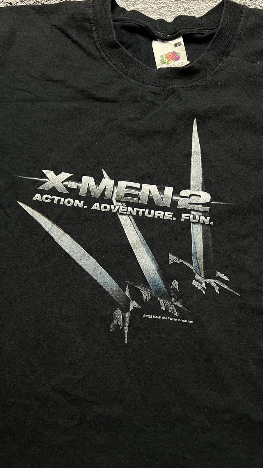 Fruit Of The Loom 2003 The X-Men 2 movie promo t shirt Size US L / EU 52-54 / 3 - 3 Thumbnail