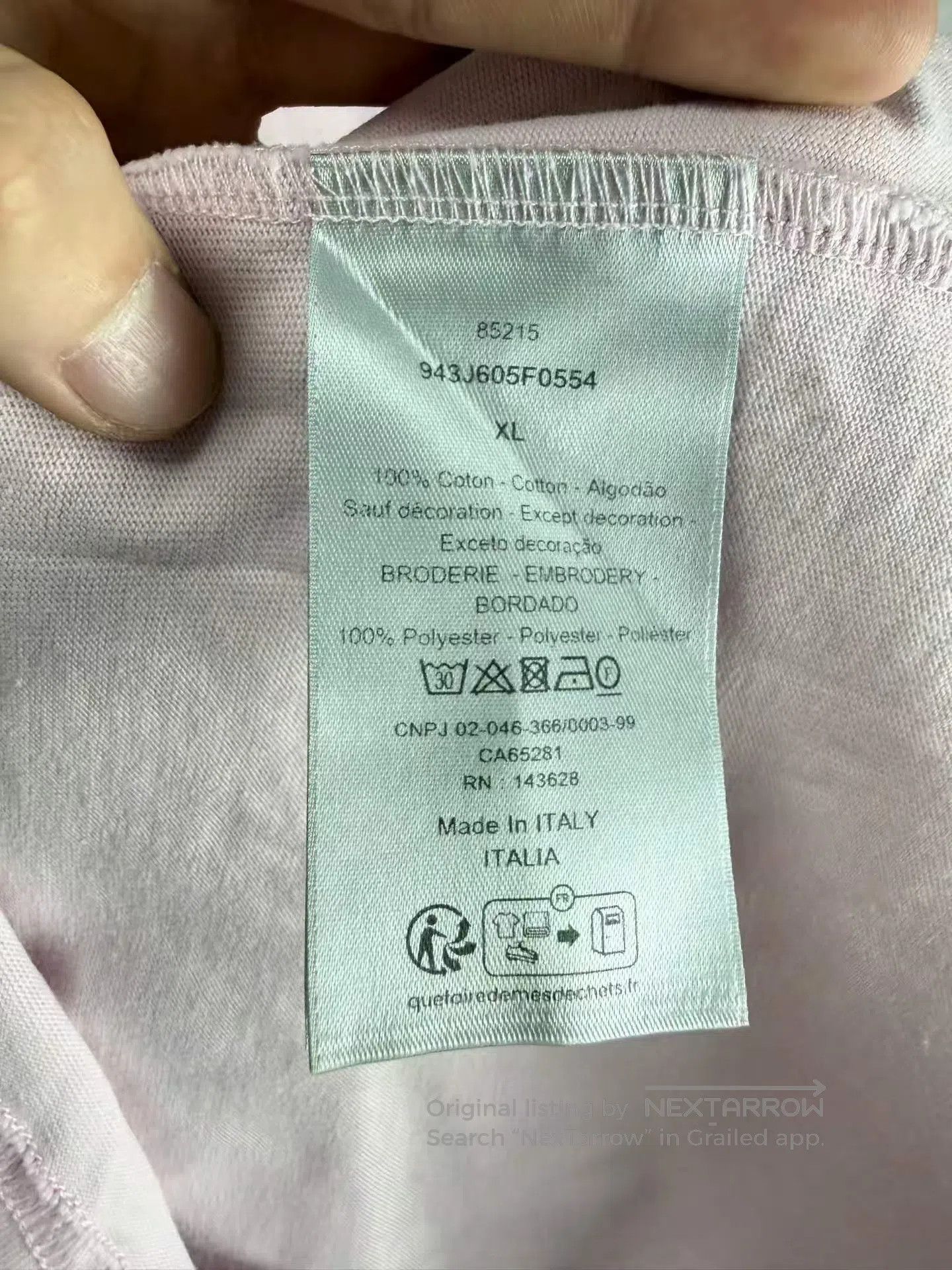 Dior Dior Pink Tie-dye CD Embroidered Letter Short Sleeve| Size US XL / EU 56 / 4 - 4 Thumbnail