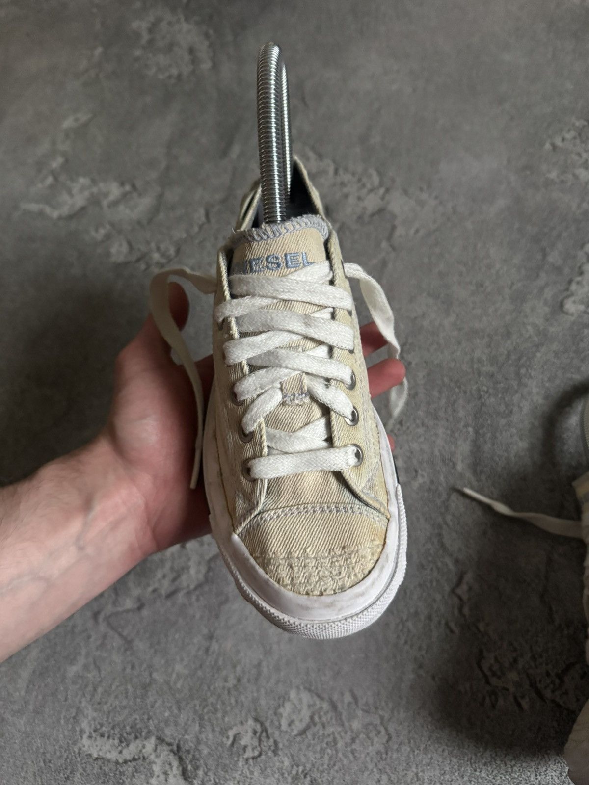Diesel Diesel US6/EUR36/JPN23 low top denim sneakers shoes Y2K 90s Size US 6 / IT 36 - 8 Thumbnail