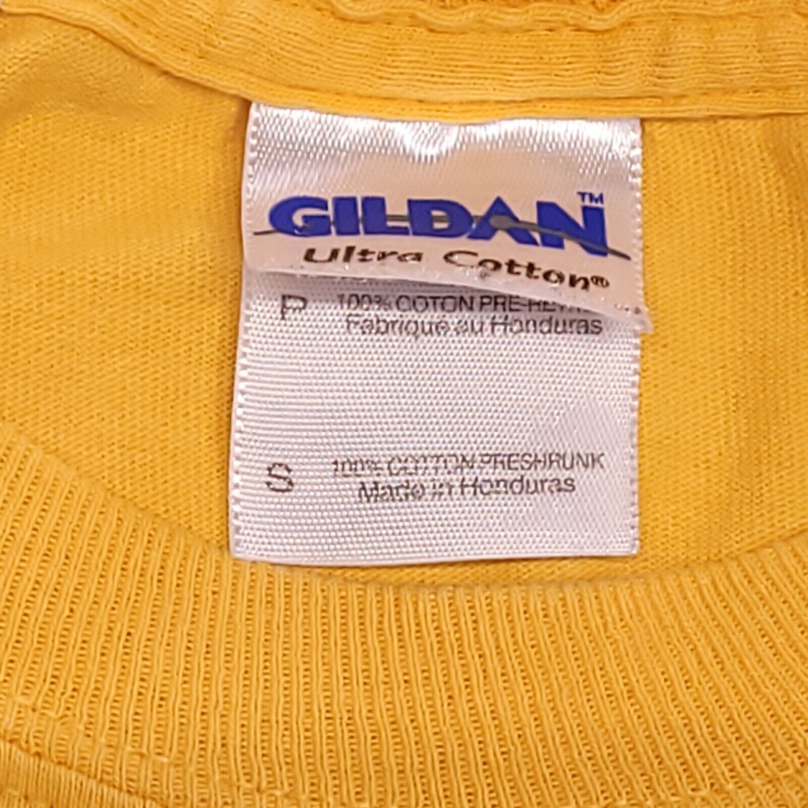 Gildan Gildan Baylor Casual Graphic T-Shirt Men Size S Yellow White Size US S / EU 44-46 / 1 - 3 Thumbnail
