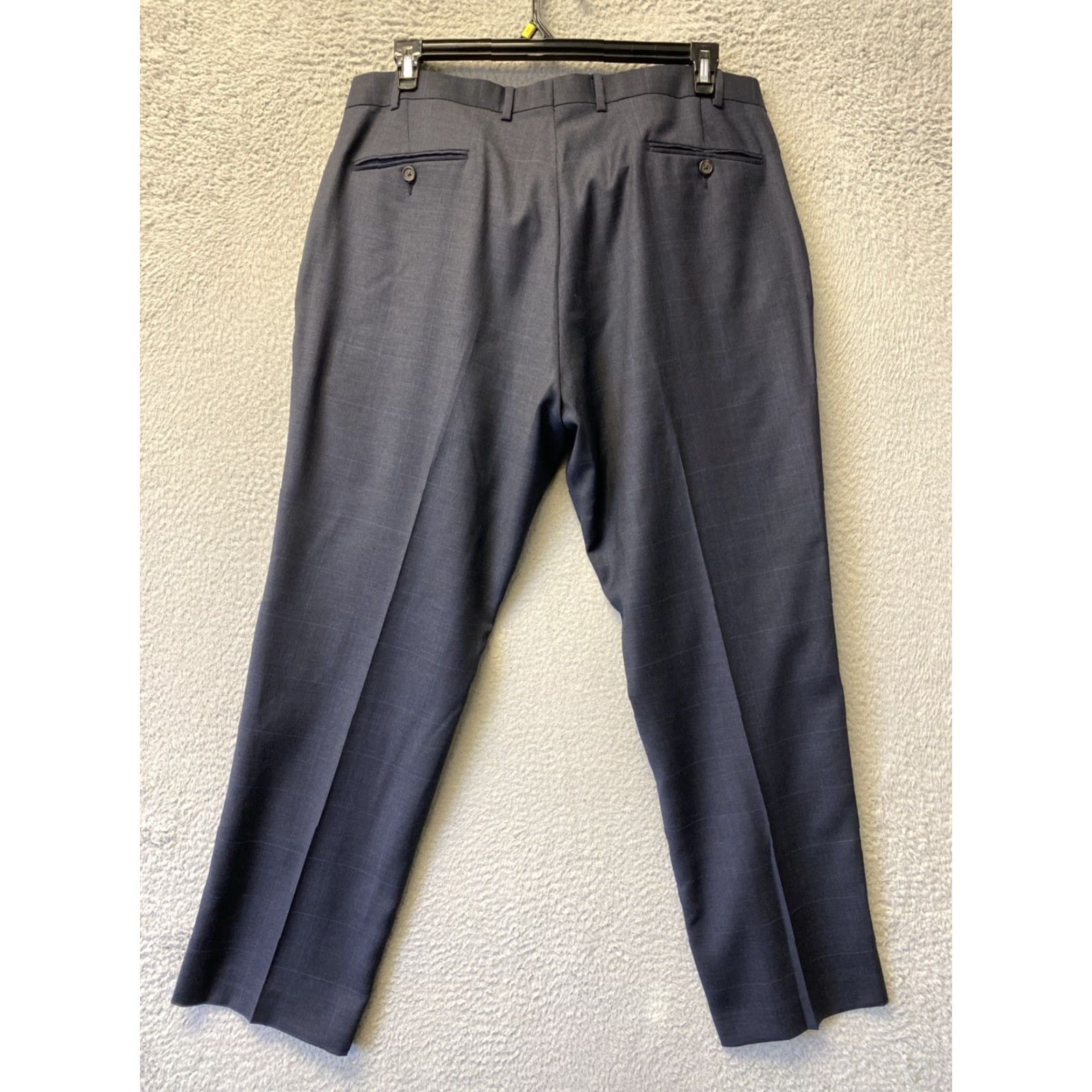 Ralph Lauren LAUREN RALPH LAUREN Dress Pants 38 x 30 Dark Gray Window Pane Slim Fit Belted Mens Size US 38 / EU 54 - 6 Thumbnail