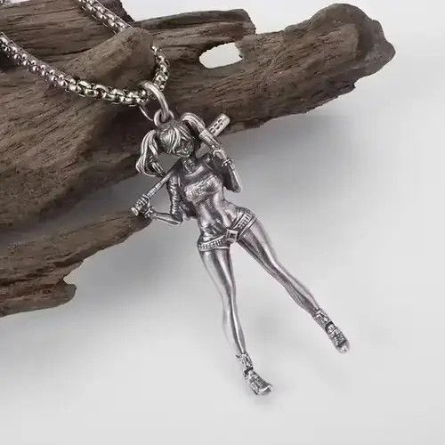 Jewelry Girl Street Motorbike Pendant Necklaces in Silver, Men's