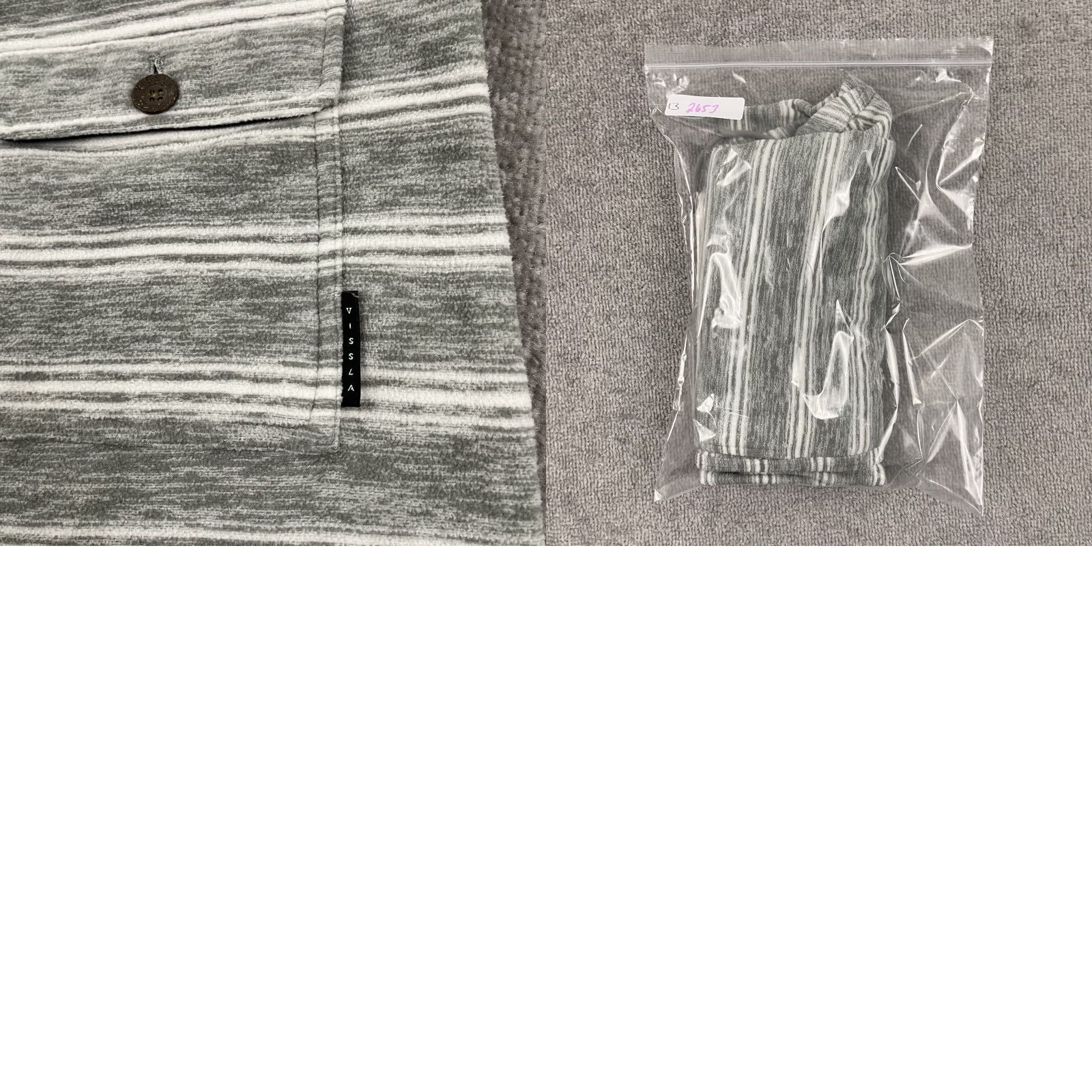 Vissla Vissla Sofa Surfer Shorts Mens 2XL / 8" Gray Striped Knit Lounge Comfort Casual Shirt Size US 39 - 8 Thumbnail
