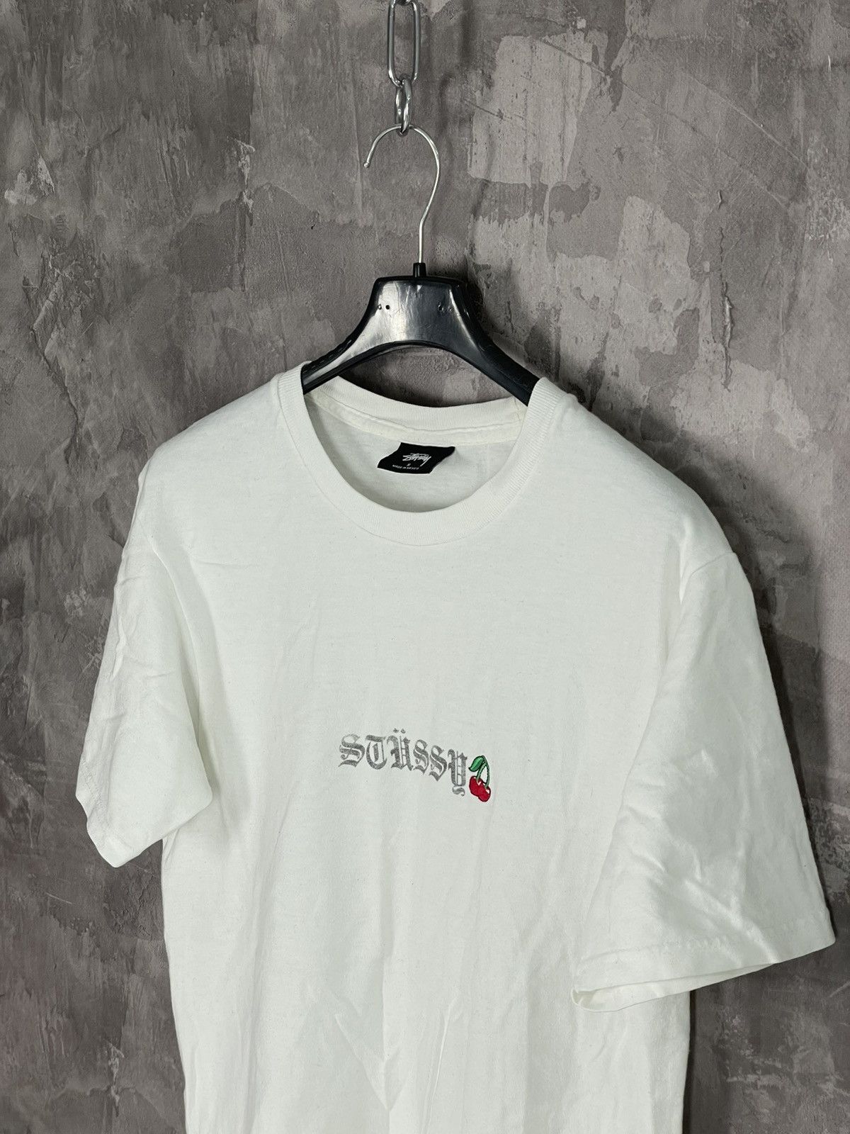 Stussy × Vintage Basic Stussy Logo Cherry Y2K T-Shirt Size US S / EU 44-46 / 1 - 7 Thumbnail