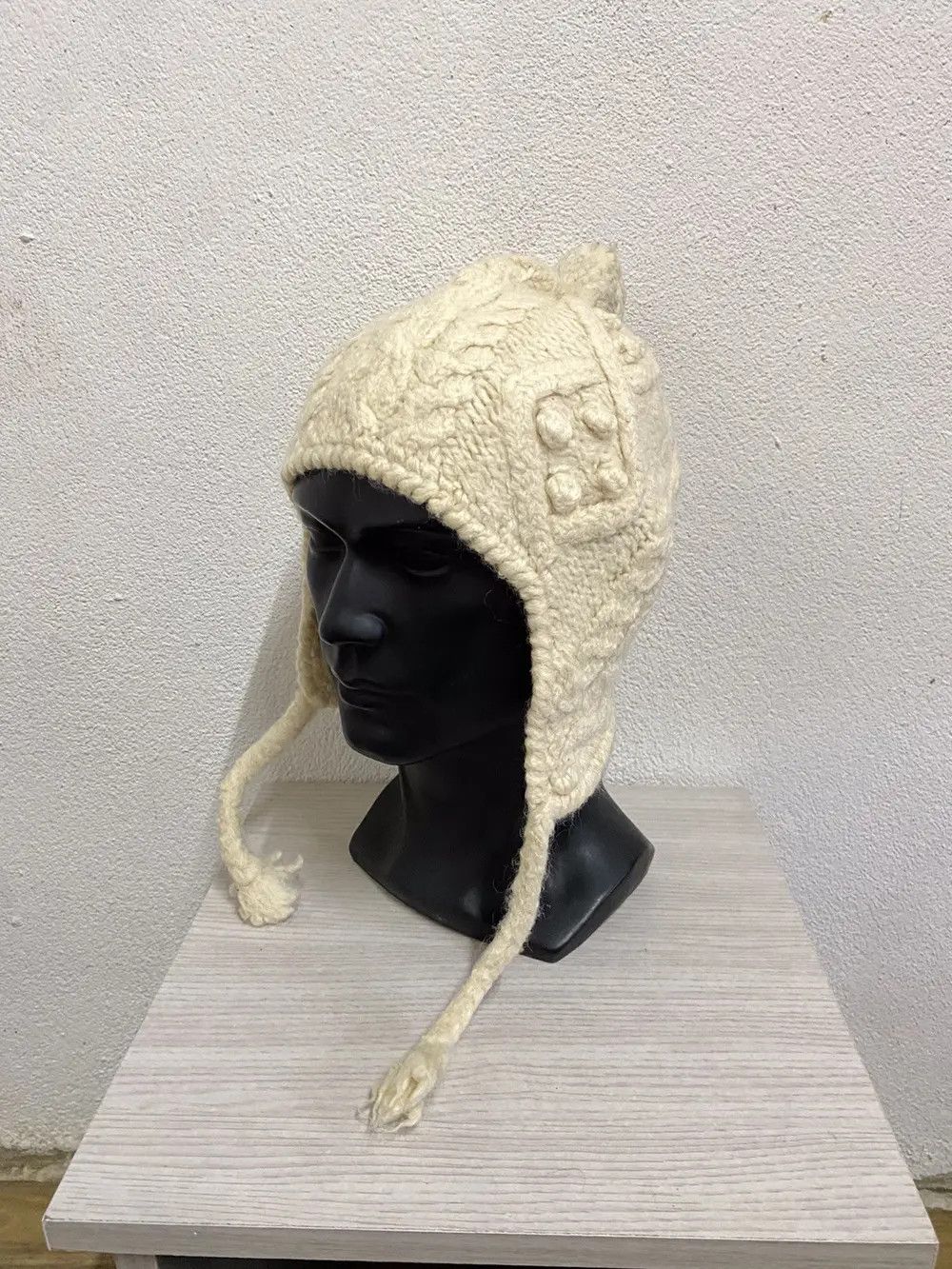 Japanese Brand Japanese Brand Knit Earflap Beanie Hat Size ONE SIZE - 2 Thumbnail