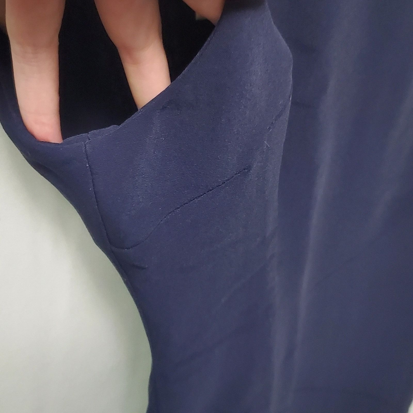Antonio Berardi Antonio Berardi Navy Blue Asymmetrical Cold Shoulder Gown Size M / US 6-8 / IT 42-44 - 9 Thumbnail
