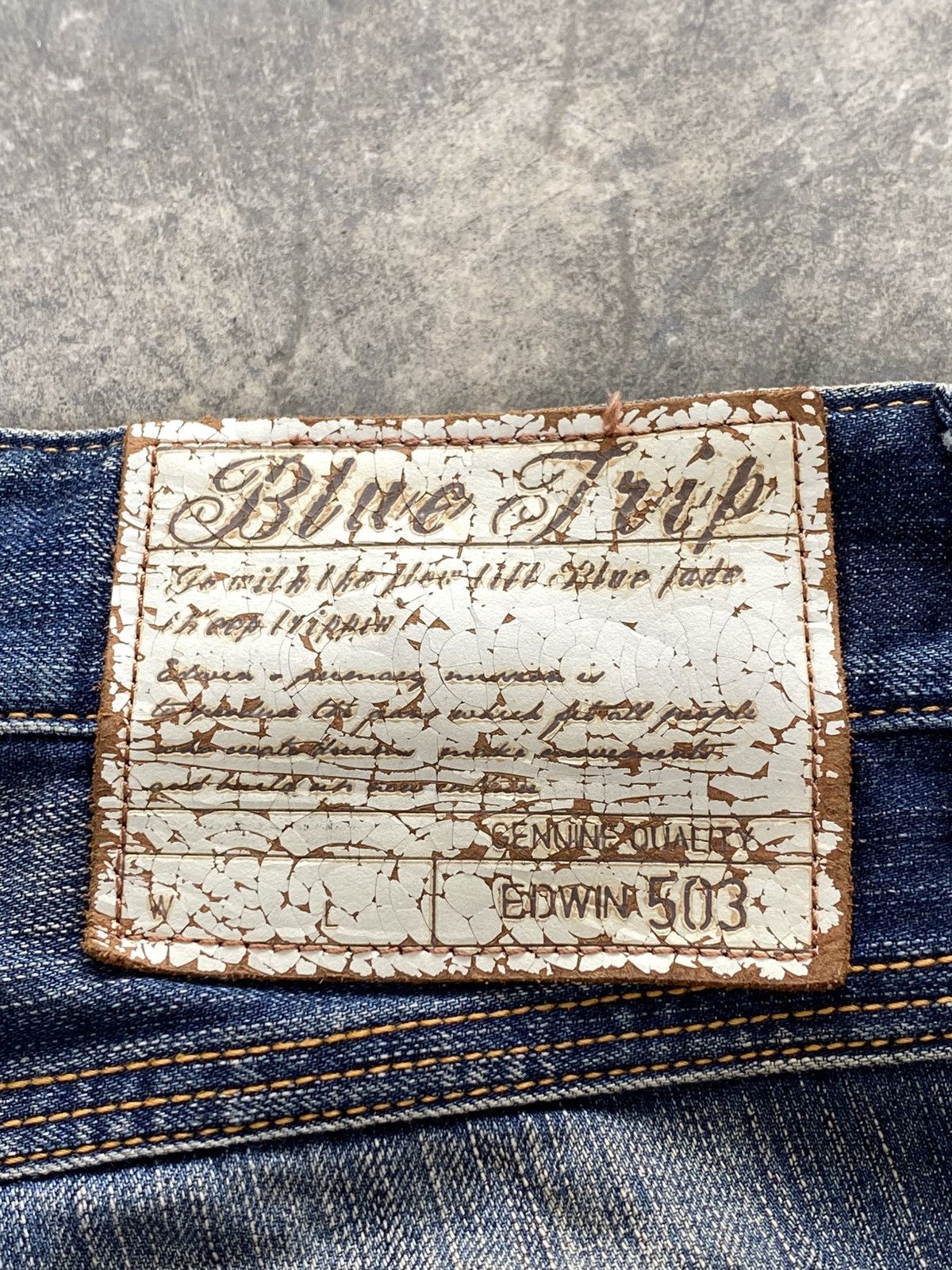 Vtg Edwin Blue Trip Flared Mud Wash Jeans 🇯🇵