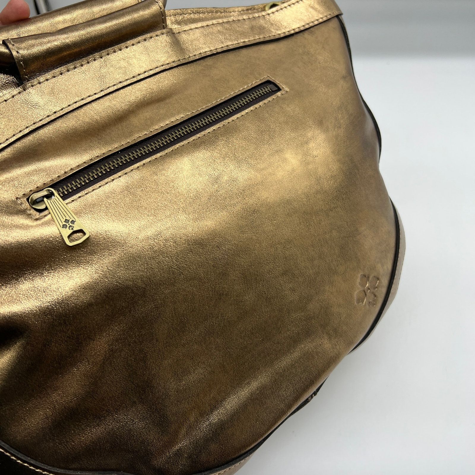 Other Patricia Nash Leather Womens Handbags Oliena Satchel Bronze Size ONE SIZE - 15 Thumbnail