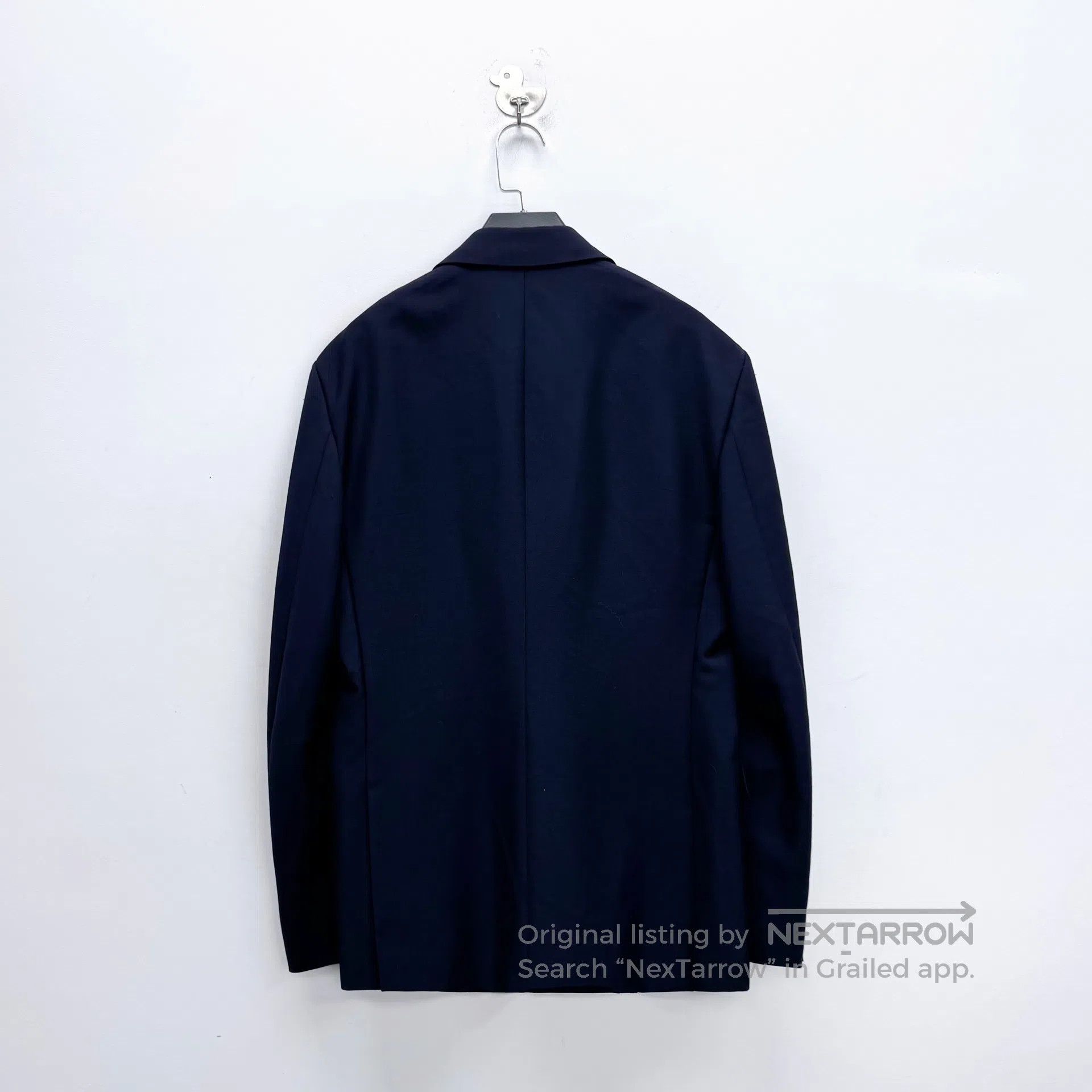 Prada Prada Dark blue gun collar mixed mohair multi-pocket doubl Size US L / EU 52-54 / 3 - 2 Thumbnail