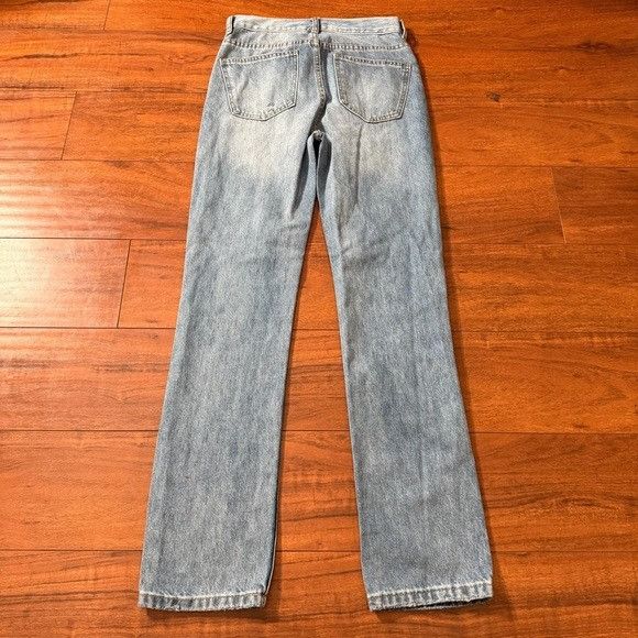 Other Edikted Light Blue Straight Leg Jeans Sz Small S Size 42" / US 20 - 1 Thumbnail