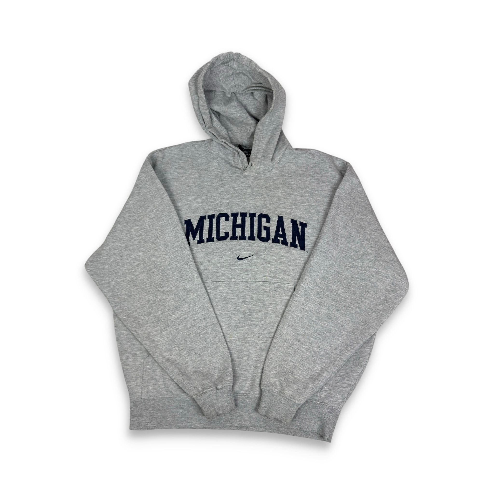 Nike Nike Men Gray Michigan Wolverines Football Pullover Hoodie M Size US M / EU 48-50 / 2 - 1 Thumbnail