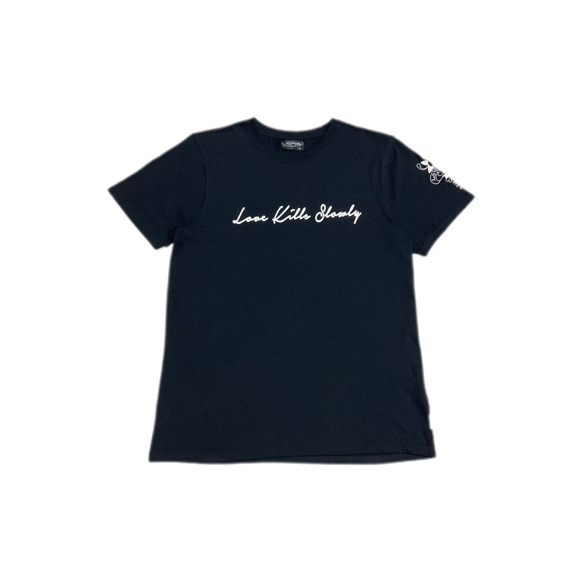 Ed Hardy × Hysteric Glamour × Japanese Brand 🔥Sick Y2K Ed Hardy Shirt “Love Kills Slowly” Size US L / EU 52-54 / 3 - 2 Thumbnail