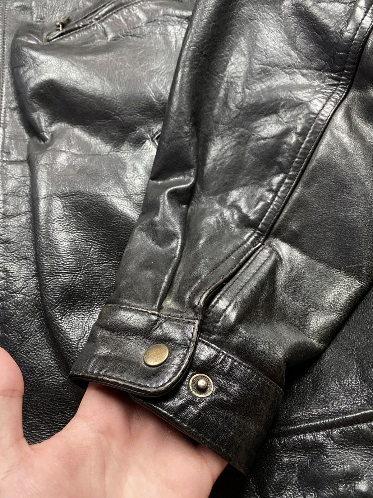 Japanese Brand Leather jacket AM-1 military streetwear vintage USA army y2k Size US XXL / EU 58 / 5 - 8 Thumbnail