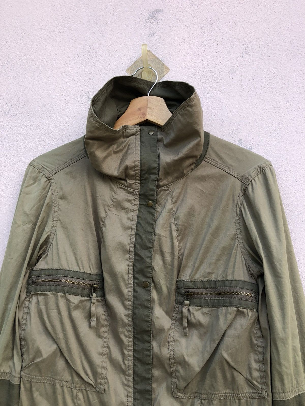 Issey Miyake 20020801PLST IM Two Tone Colour Military Style Jacket Size US S / EU 44-46 / 1 - 4 Thumbnail