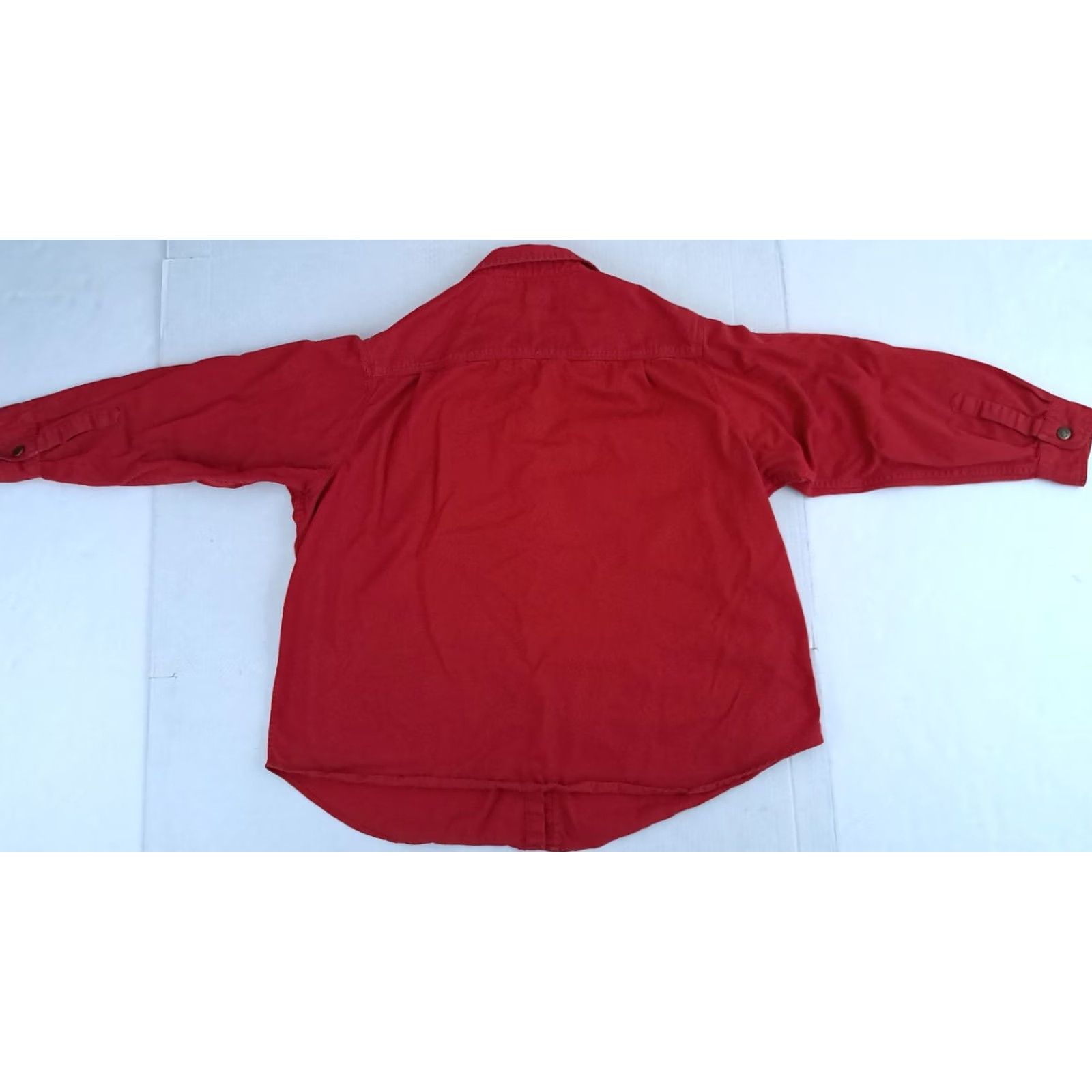 Hunter VINTAGE Hunters run Shirt Mens 2XL Red Heavy Canvas Metal Button Outdoor Size US XXL / EU 58 / 5 - 5 Thumbnail