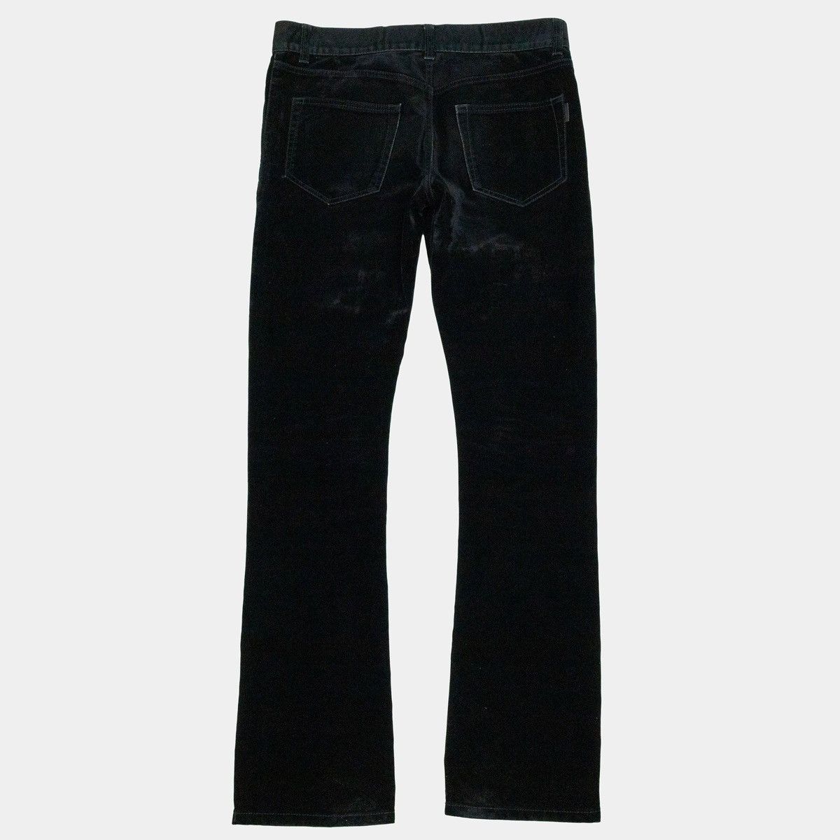 Saint Laurent Paris Saint Laurent 2018 D17 Flocked Velvet Bootcut Jeans Size US 30 / EU 46 - 2 Thumbnail