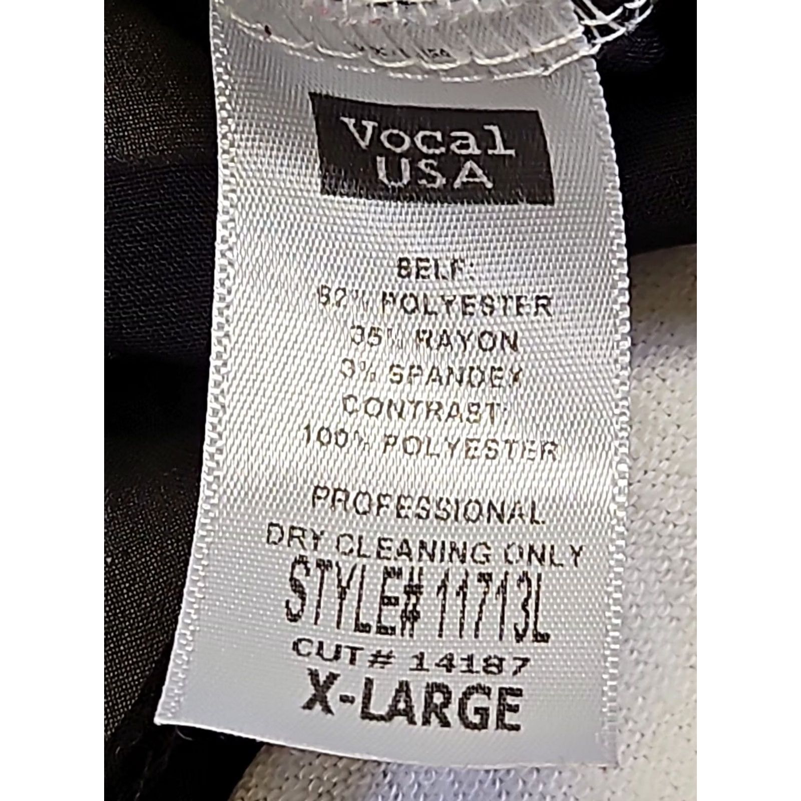 Vintage Vocal Top Blouse XL White Black Baroque Scroll Open Back Dolman Sleeve Glam Womens Size XL / US 12-14 / IT 48-50 - 5 Thumbnail