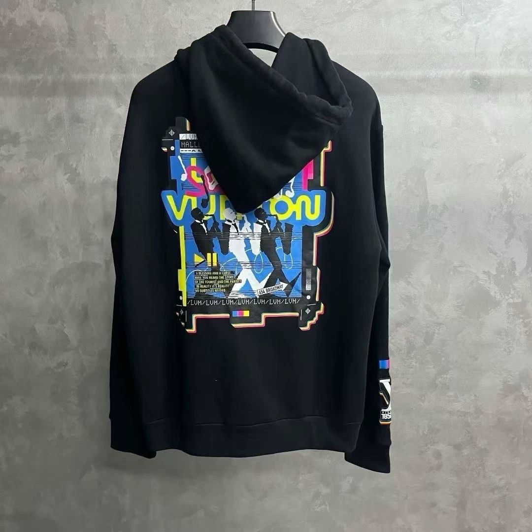 Louis Vuitton black patterned zip-up hoodie from louis vuitton Size US XXL / EU 58 / 5 - 2 Thumbnail