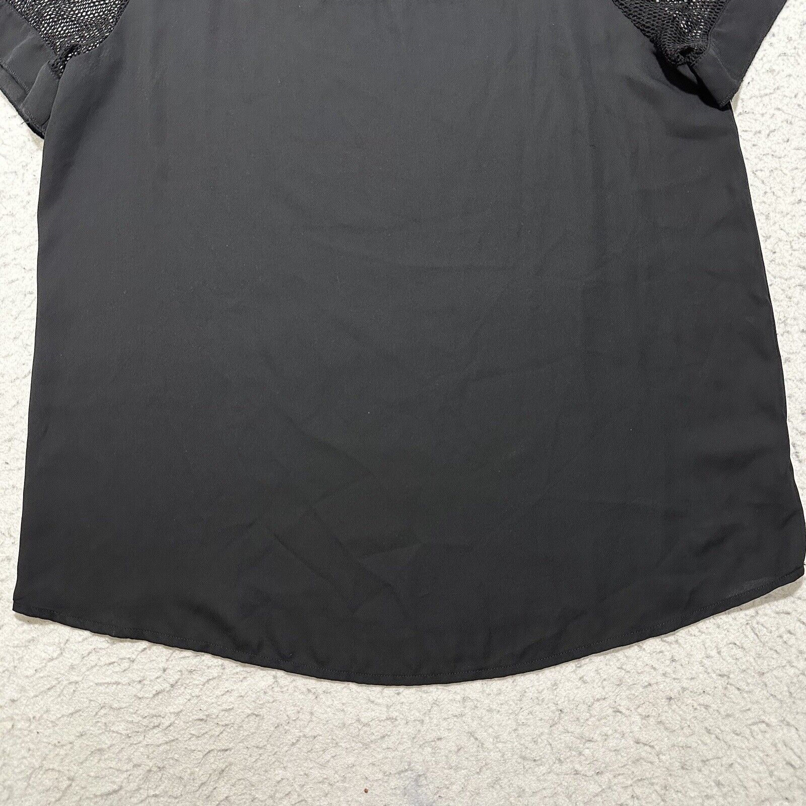 Other Pleione Large Lightweight T Shirt Blouse Mesh Sleeves Black Size L / US 10 / IT 46 - 7 Thumbnail
