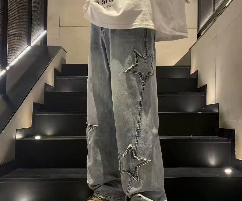 Japanese Brand × Vintage starburst jeans Size US 36 / EU 52 - 2 Thumbnail