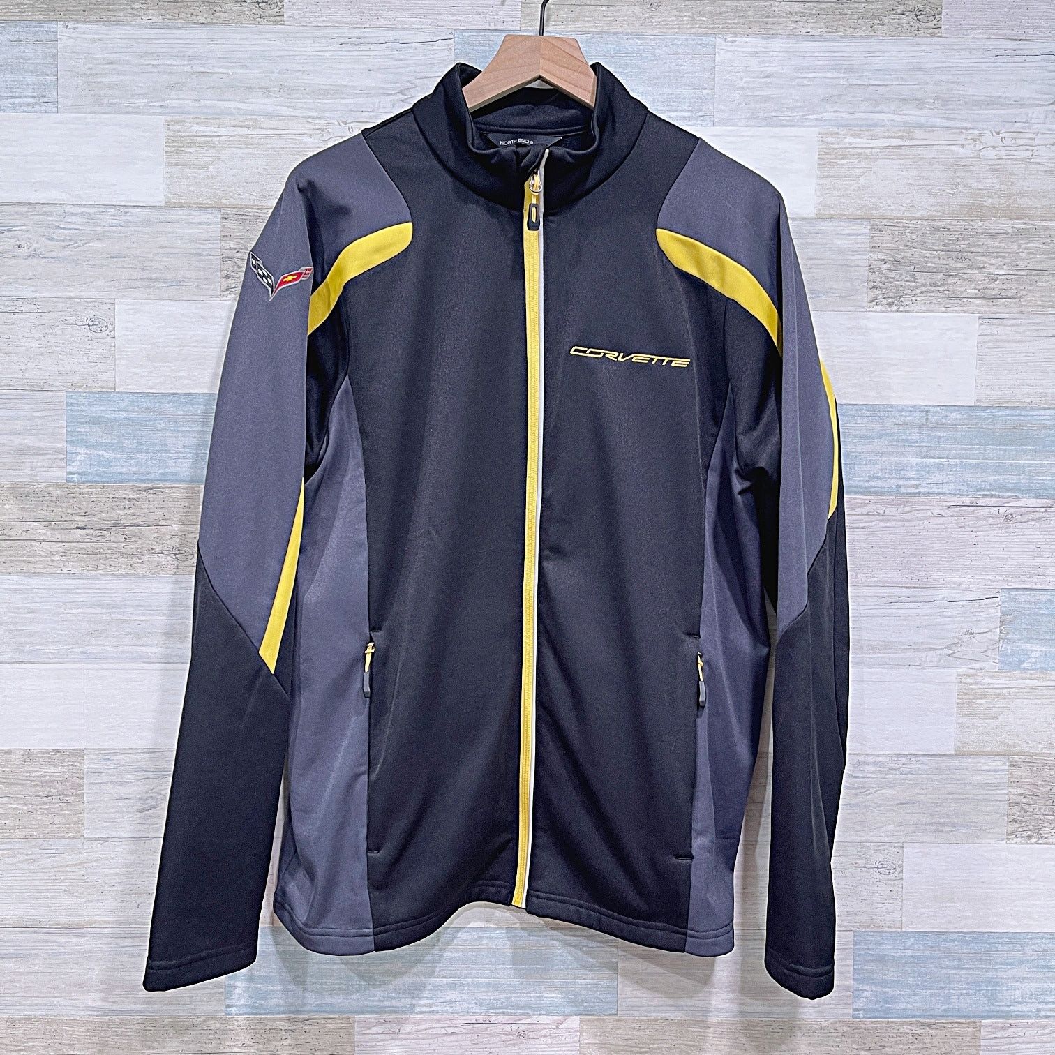 Other Corvette Performance Racing Jacket Black Yellow Zip Fleece L Size US L / EU 52-54 / 3 - 1 Thumbnail