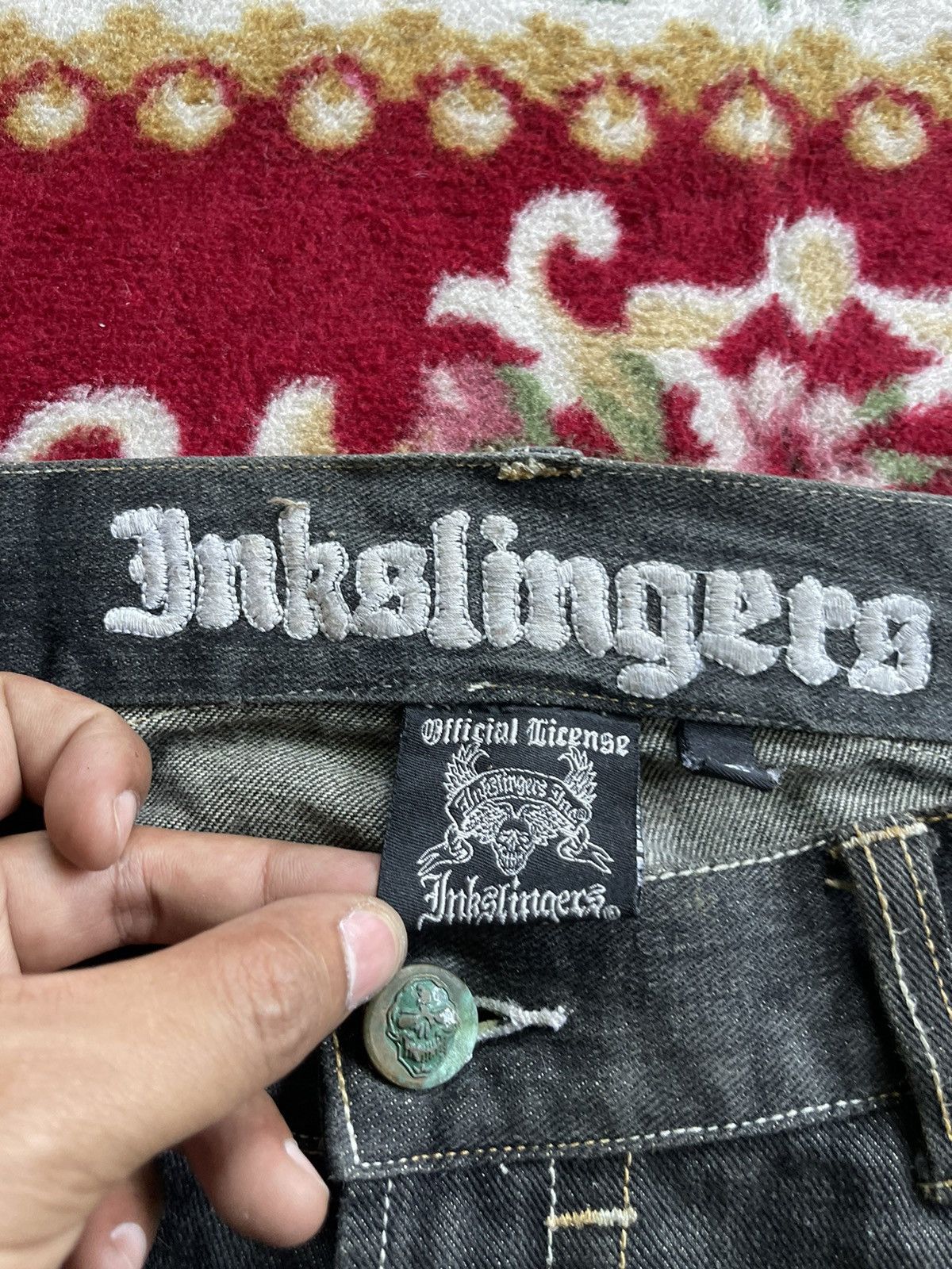 Vintage Vintage Inkslingers Baggy Faded Distressed Jeans Size US 38 / EU 54 - 3 Thumbnail