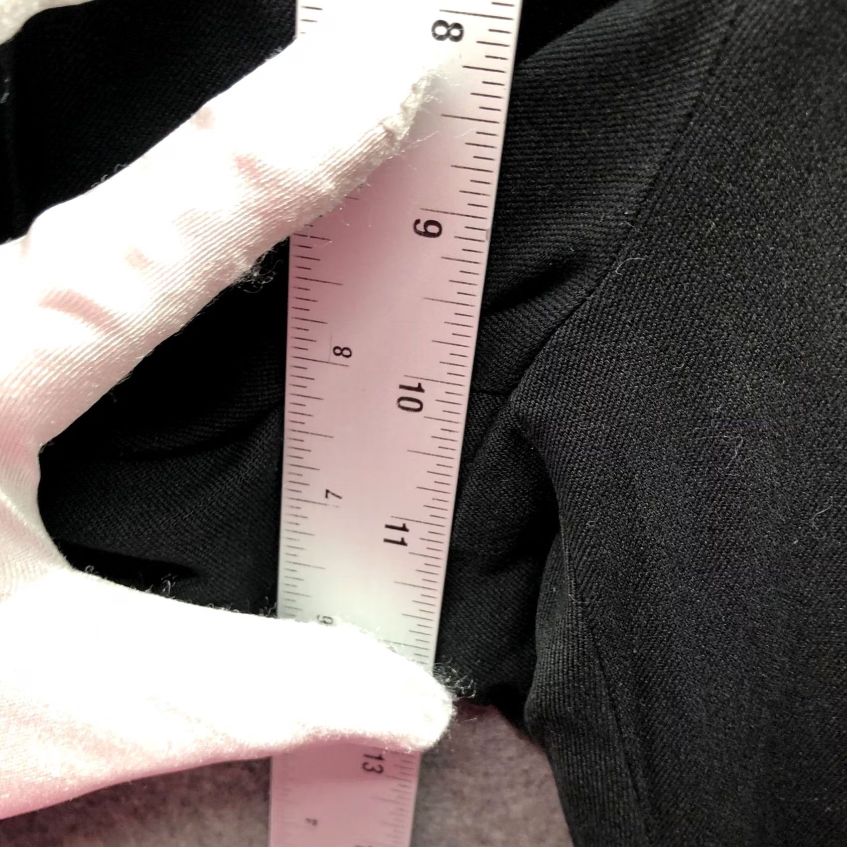 Ralph Lauren VINTAGE? No Title: Lauren Ralph Lauren Trouser Pants Womens 6P Black Straight Front Seam Stretch Size 28" / US 6 / IT 42 - 7 Thumbnail