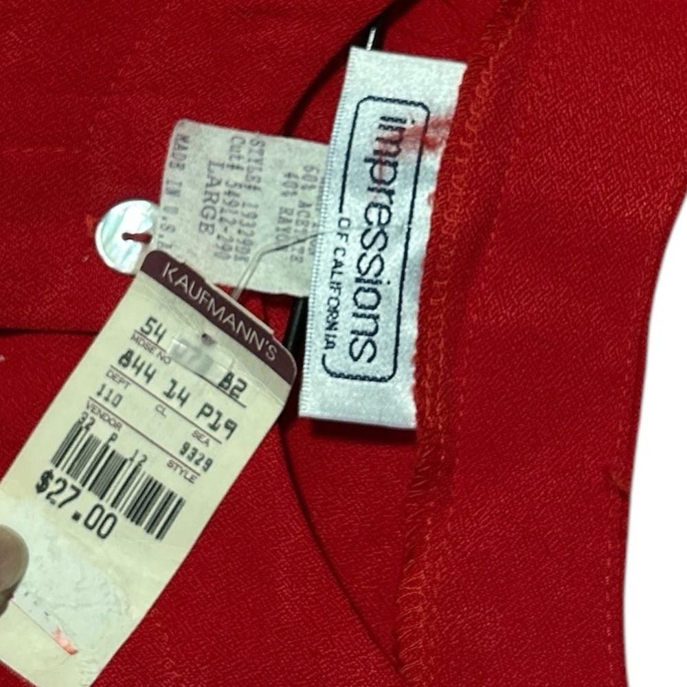 Other BNWT Red Sleeveless Button-Down Blouse - Size L Size L / US 10 / IT 46 - 4 Thumbnail