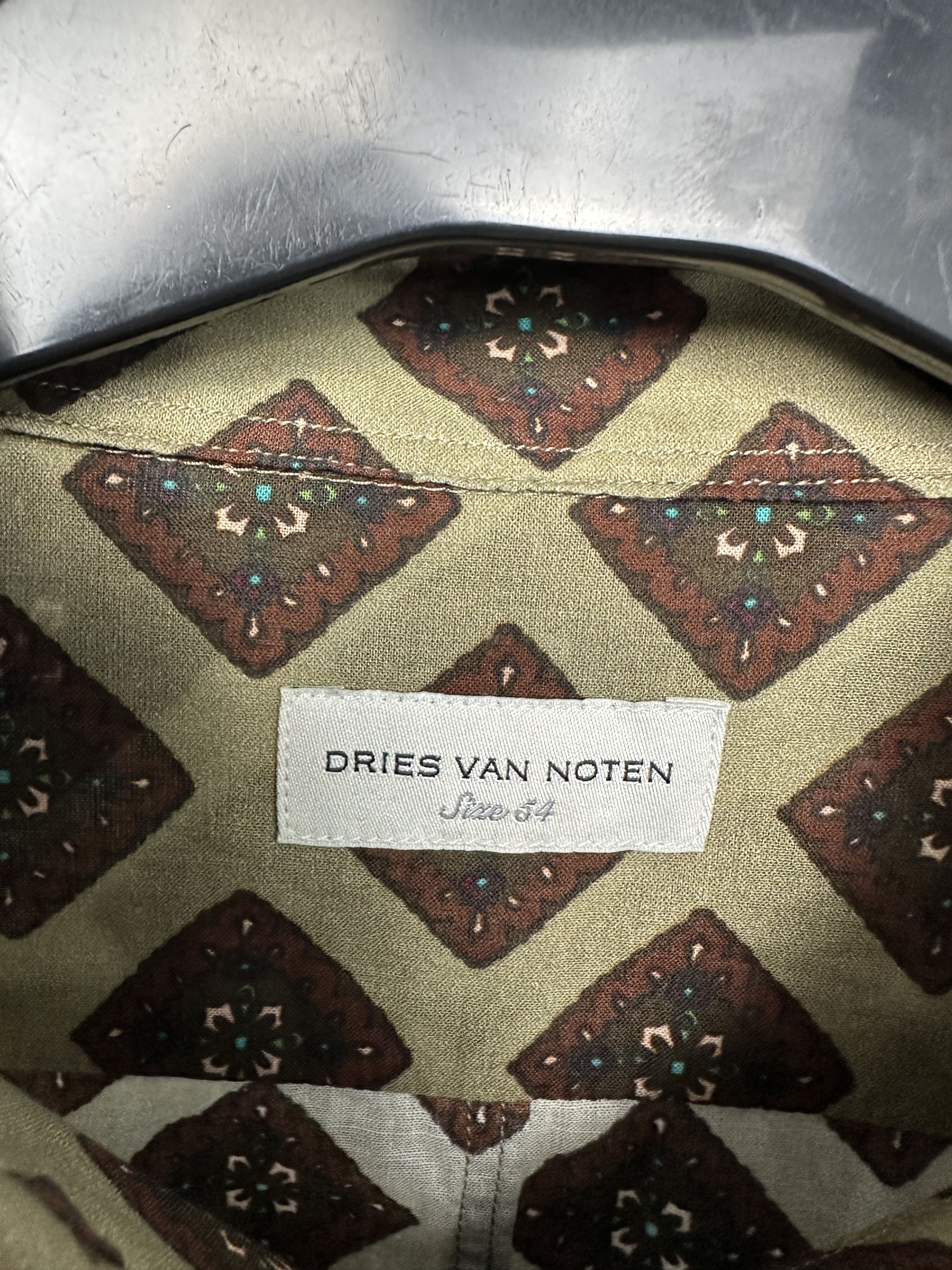 Dries Van Noten Dries Van Noten Mens Long Sleeve Shirt Size US L / EU 52-54 / 3 - 3 Thumbnail
