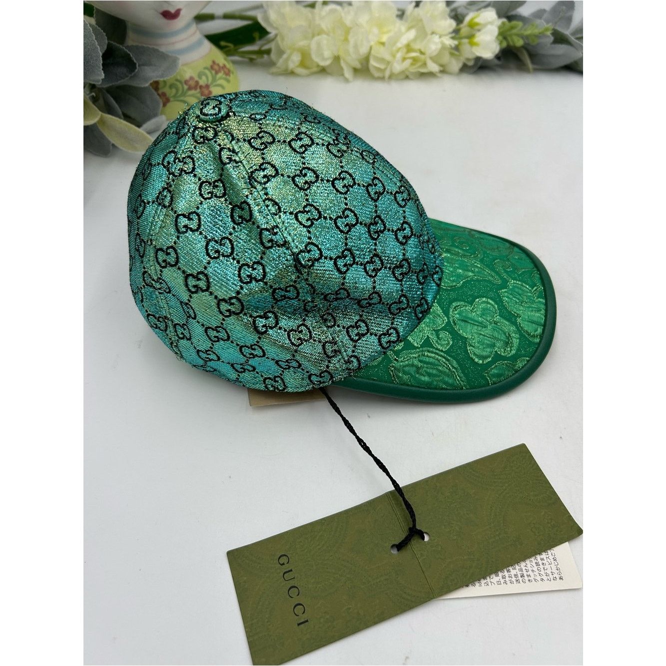 Unisex Gucci, GG metallic jacquard lame baseball cap size m display picture 1