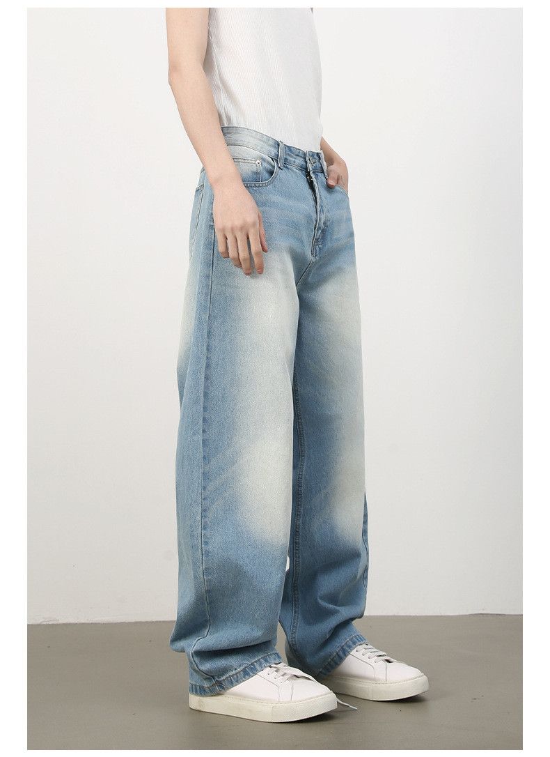 Japanese Brand × Jean American retro wide-leg loose distressed scimitar jeans Size US 32 / EU 48 - 5 Thumbnail