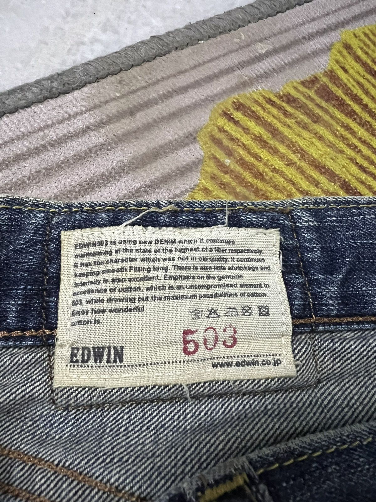 Edwin × If Six Was Nine × Japanese Brand 💥BAGGY💥EDWIN 503Z LIGHT WASH NICE JEANS ACCEPT OFFER🔥 Size US 30 / EU 46 - 11 Thumbnail
