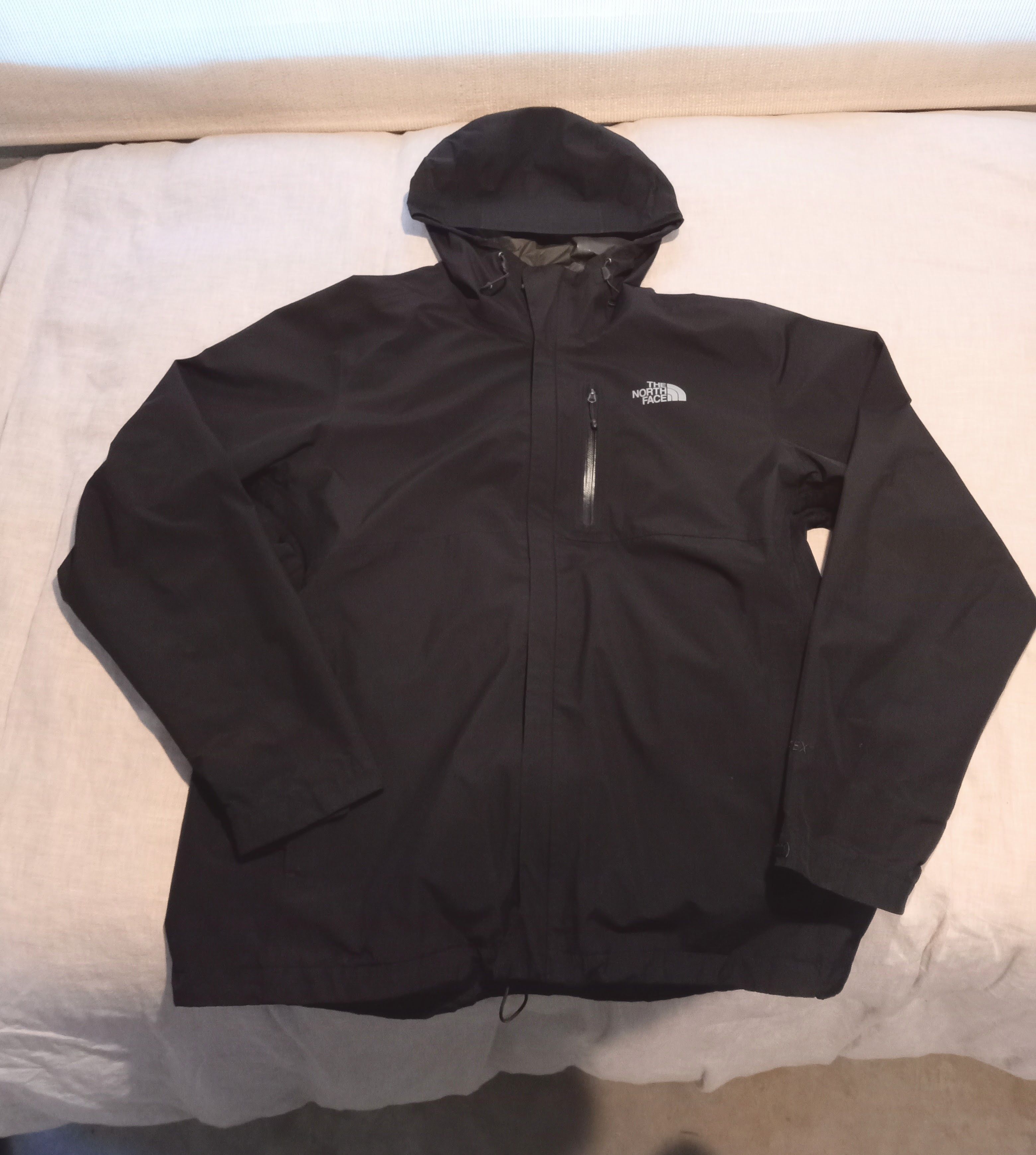 image of The North Face Gore-Tex Black Raincoat, Men's (Size Large)