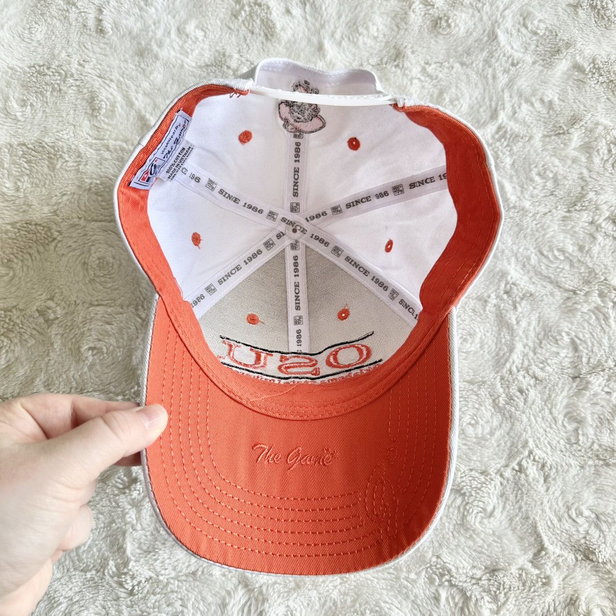 The Game Oklahoma State Hat Cap Adult OSFM White Game Bar OSU Cowboys Size ONE SIZE - 7 Thumbnail