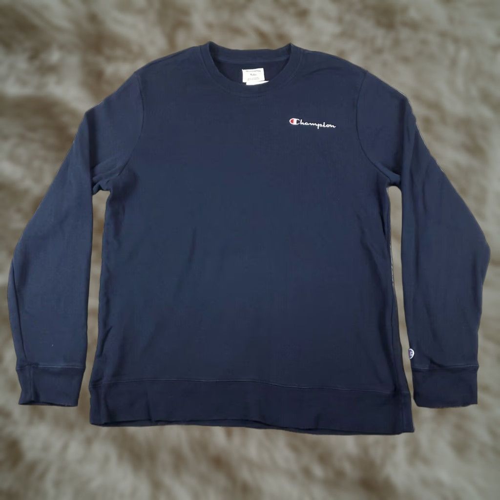 Champion Champion Mens Blue XL Extra Large Casual Pullover Sweatshirt Size US XL / EU 56 / 4 - 1 Thumbnail