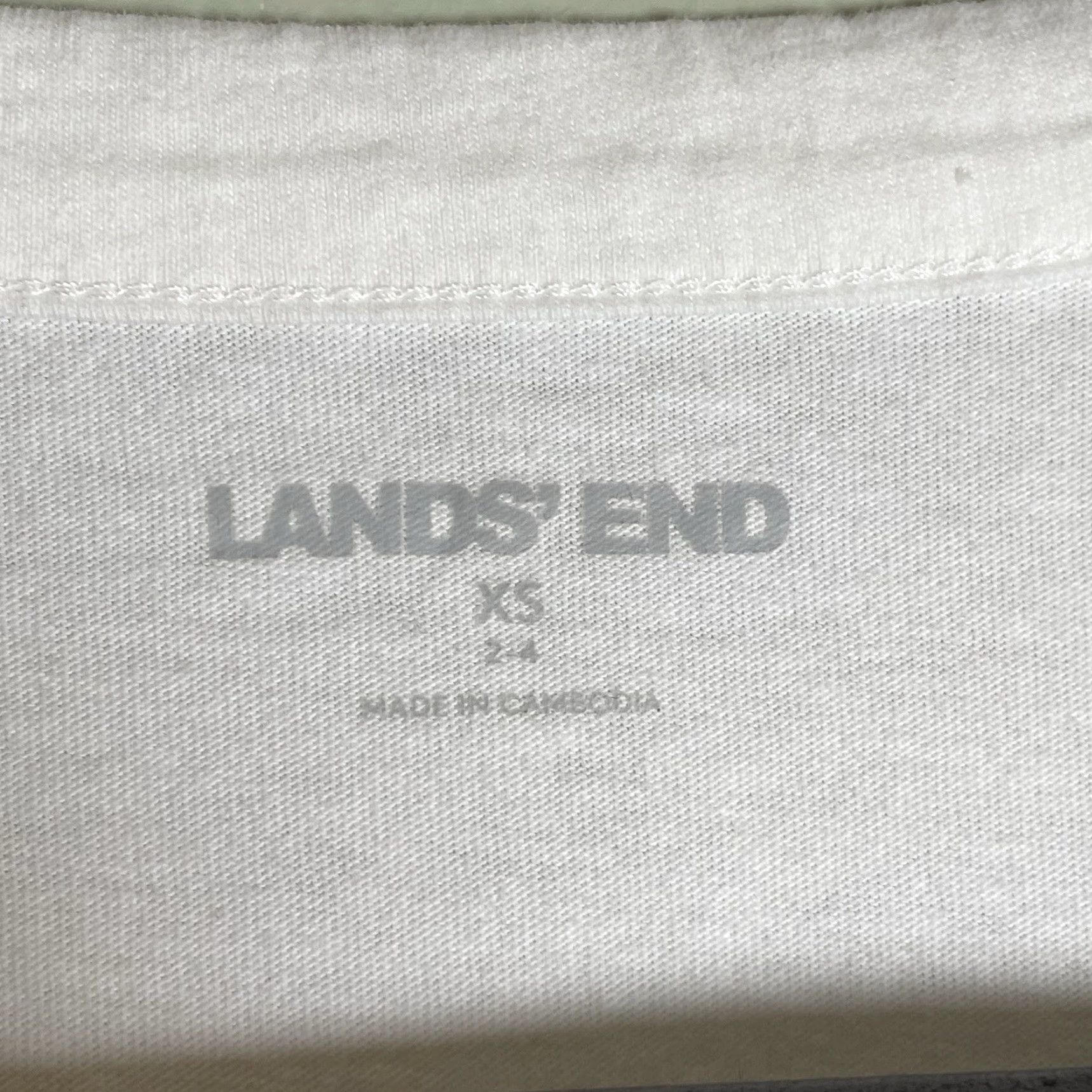 Lands' End Lands' End Women's Blouse 3/4 Sleeve V-Neck Lace Trim Tunic XS White BoHo Beach Preppy Size XS / US 0-2 / IT 36-38 - 5 Thumbnail