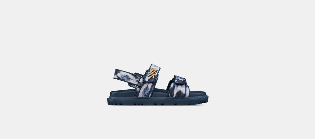 image of Dior O1W1Db10524 Sandals In Deep Ocean Blue, Women's