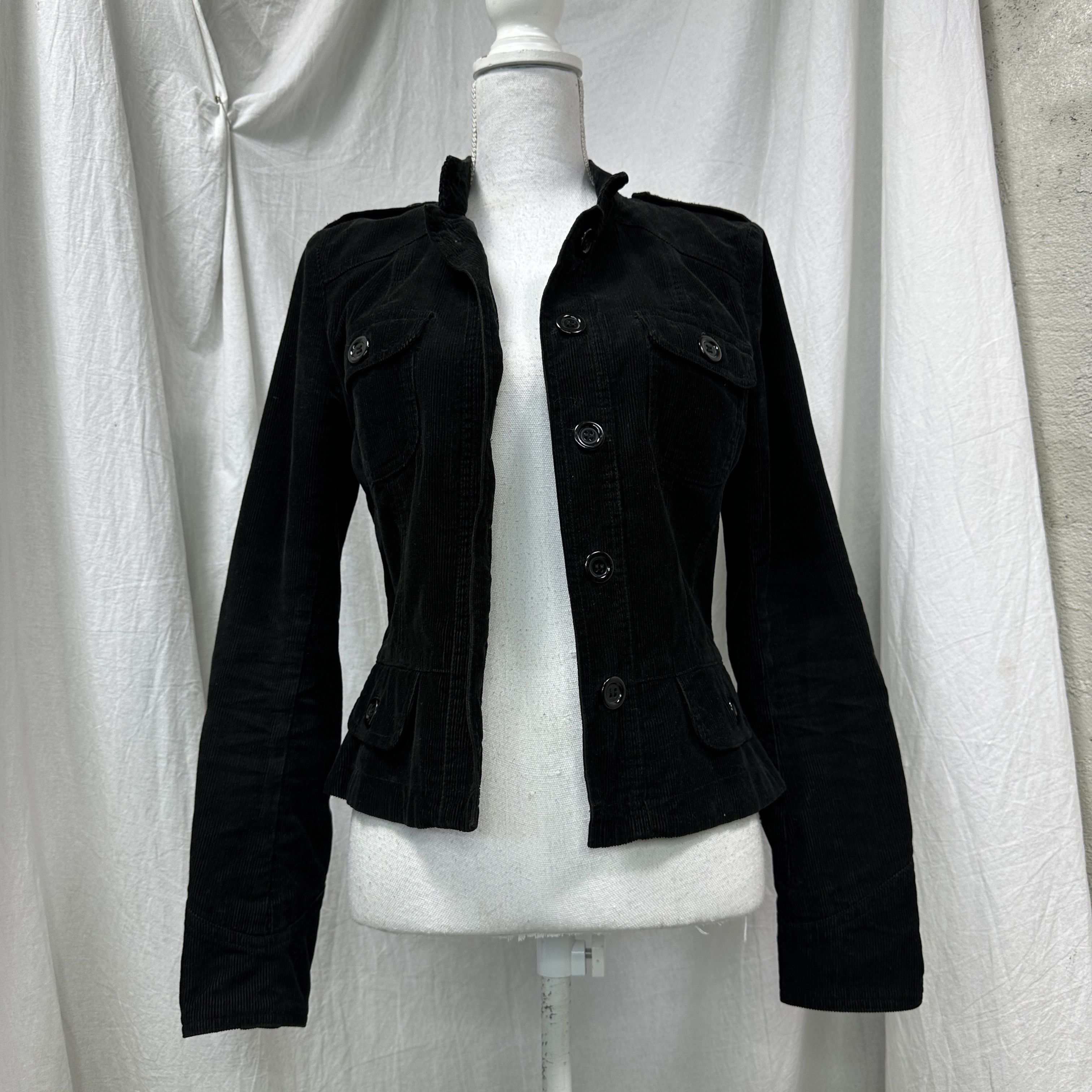 Vintage Vinted Avant Garde Opium Corduroy Fitted Jacket 00s Size S / US 4 / IT 40 - 8 Thumbnail
