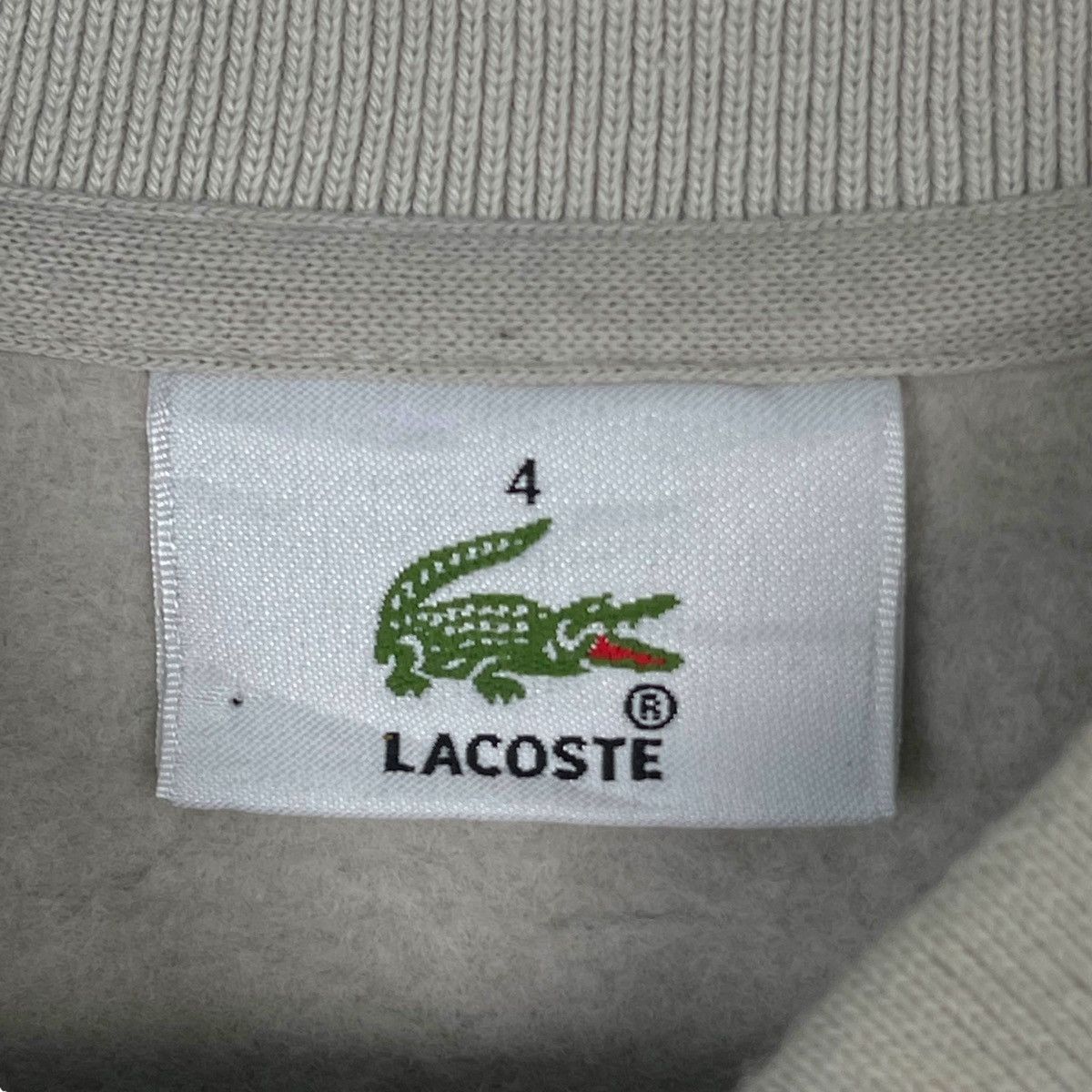 Lacoste × Vintage Vintage Lacoste Collarneck Beige Pullover Jumper Size 4 Size US M / EU 48-50 / 2 - 5 Thumbnail