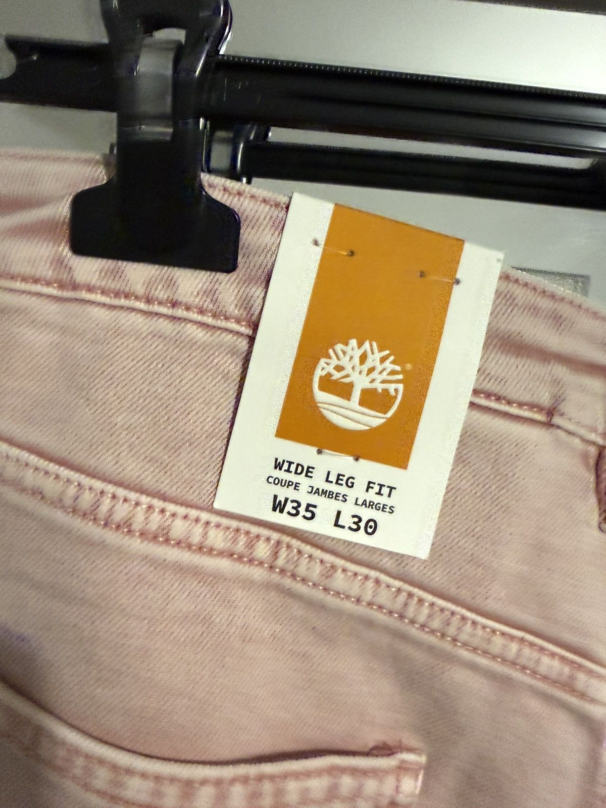 Timberland Timberland Wide Leg Fit Pants – Pink – W35 L30 –New with Tag Size 35" - 5 Thumbnail