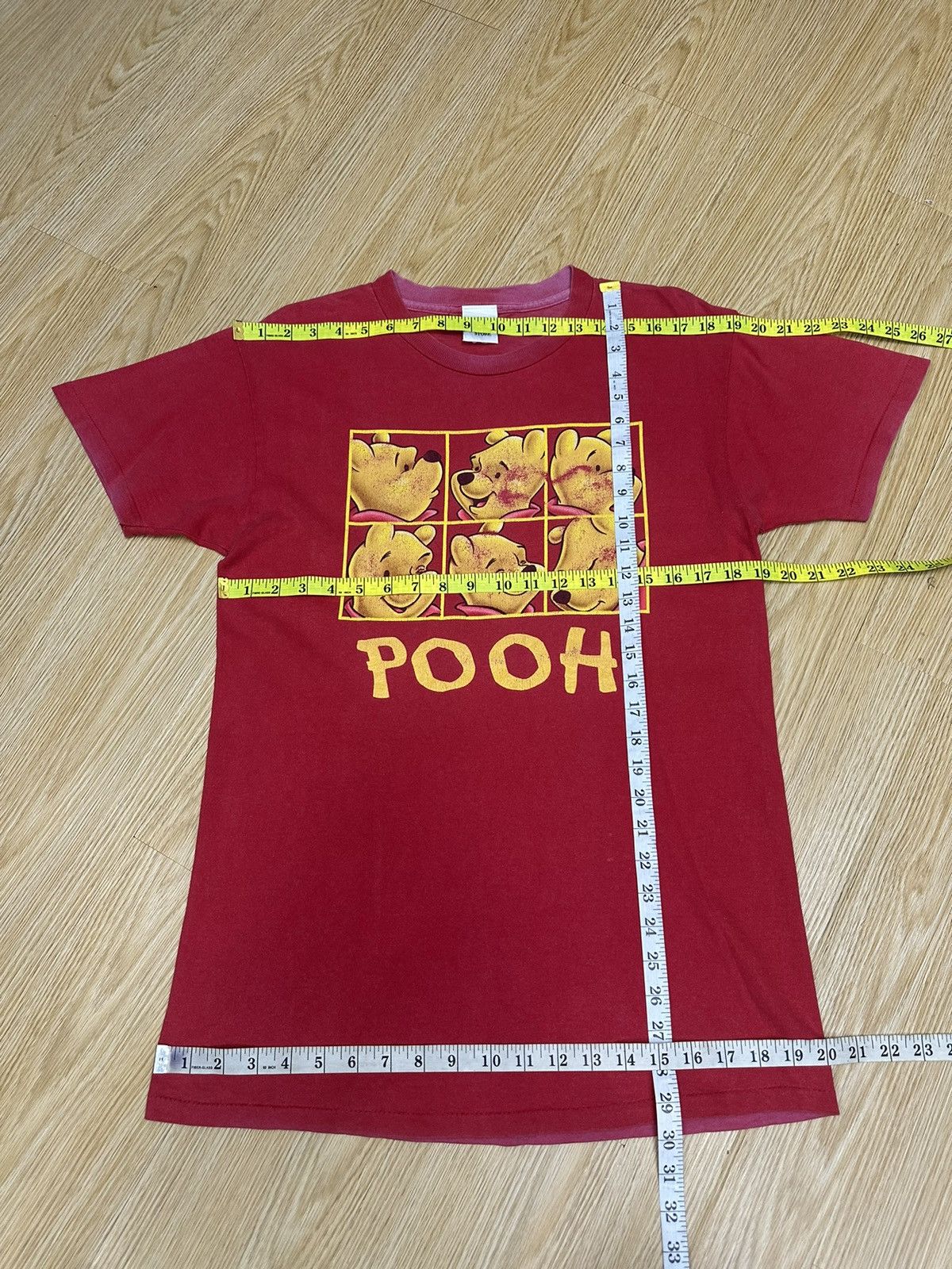 Disney Disney Pooh Sunfaded Vintage Tshirt Made In Usa A559 Size US M / EU 48-50 / 2 - 6 Thumbnail