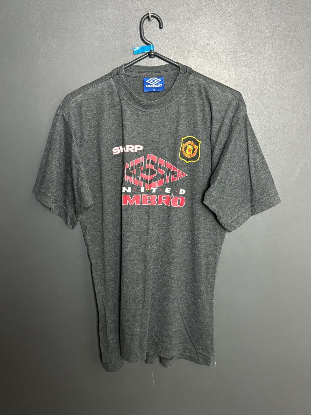 Umbro Vintage Manchester United Sharp Training Football T-Shirt Size US M / EU 48-50 / 2 - 1 Thumbnail