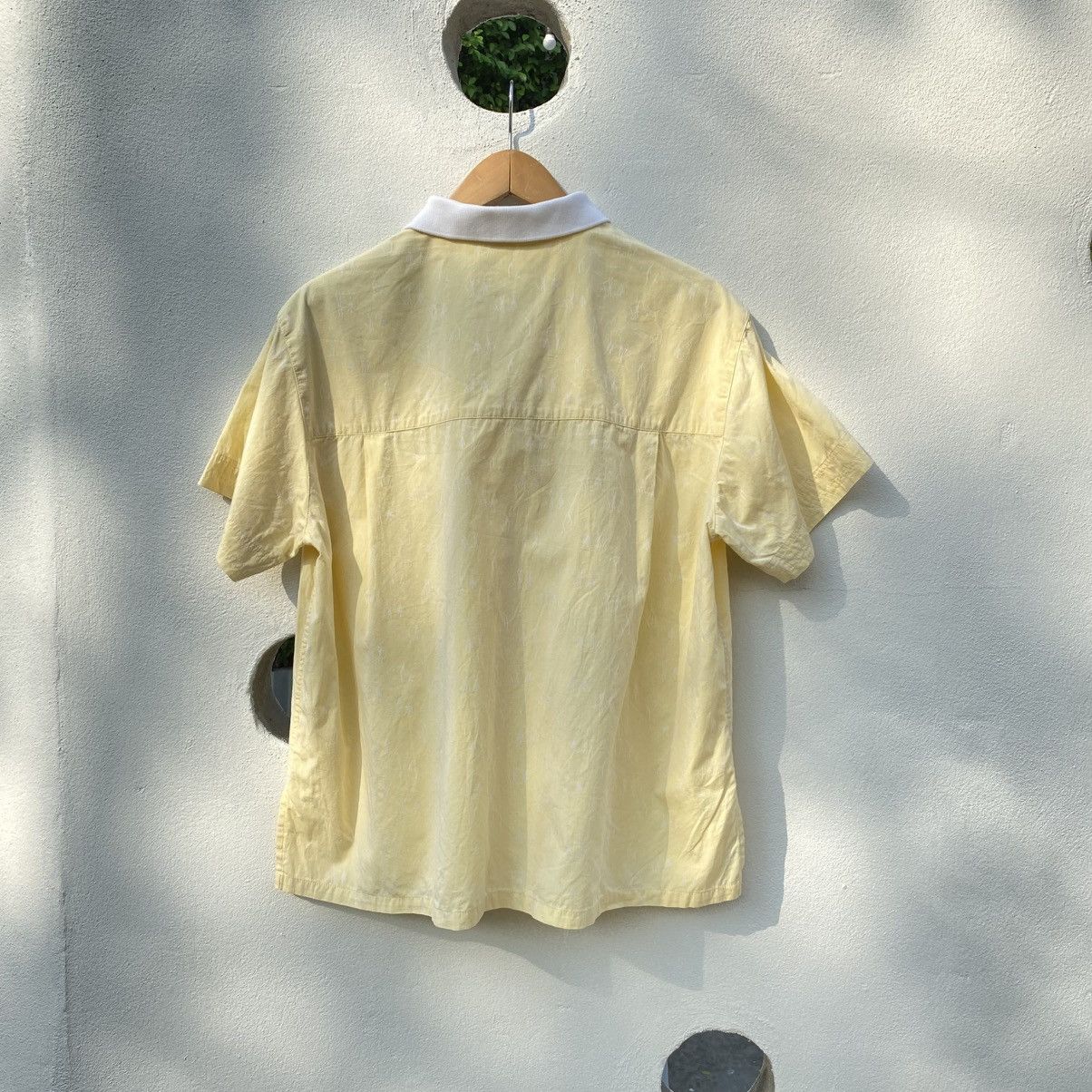Dior Christian Dior Yellow Polo Shirt with White Collar & Accents Size M / US 6-8 / IT 42-44 - 2 Thumbnail