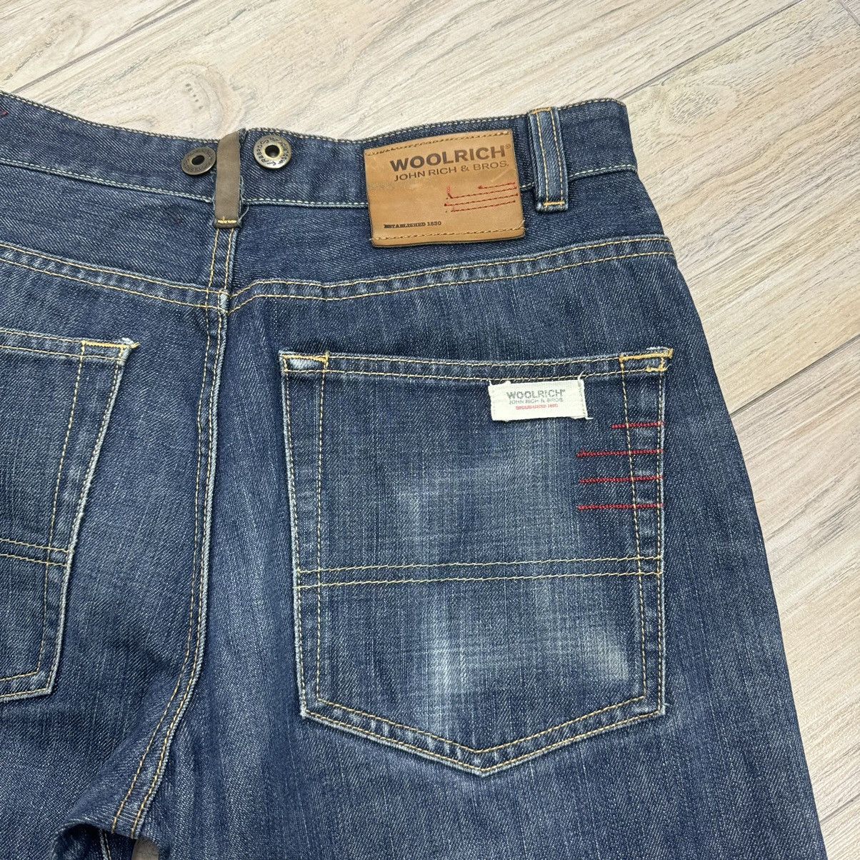 Vintage Rare Vintage Woolrich Outdoor Essential Blue Denim Jeans Size US 31 - 18 Thumbnail