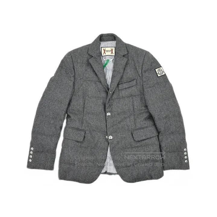 Moncler Moncler x Thom Browne Logo Patch Lapel Down Blazer. Size US XS / EU 42 / 0 - 1 Thumbnail