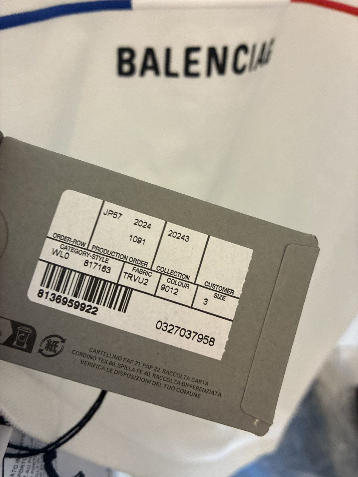 Balenciaga Balenciaga Oversize Paris Polo Shirt Size US L / EU 52-54 / 3 - 5 Thumbnail