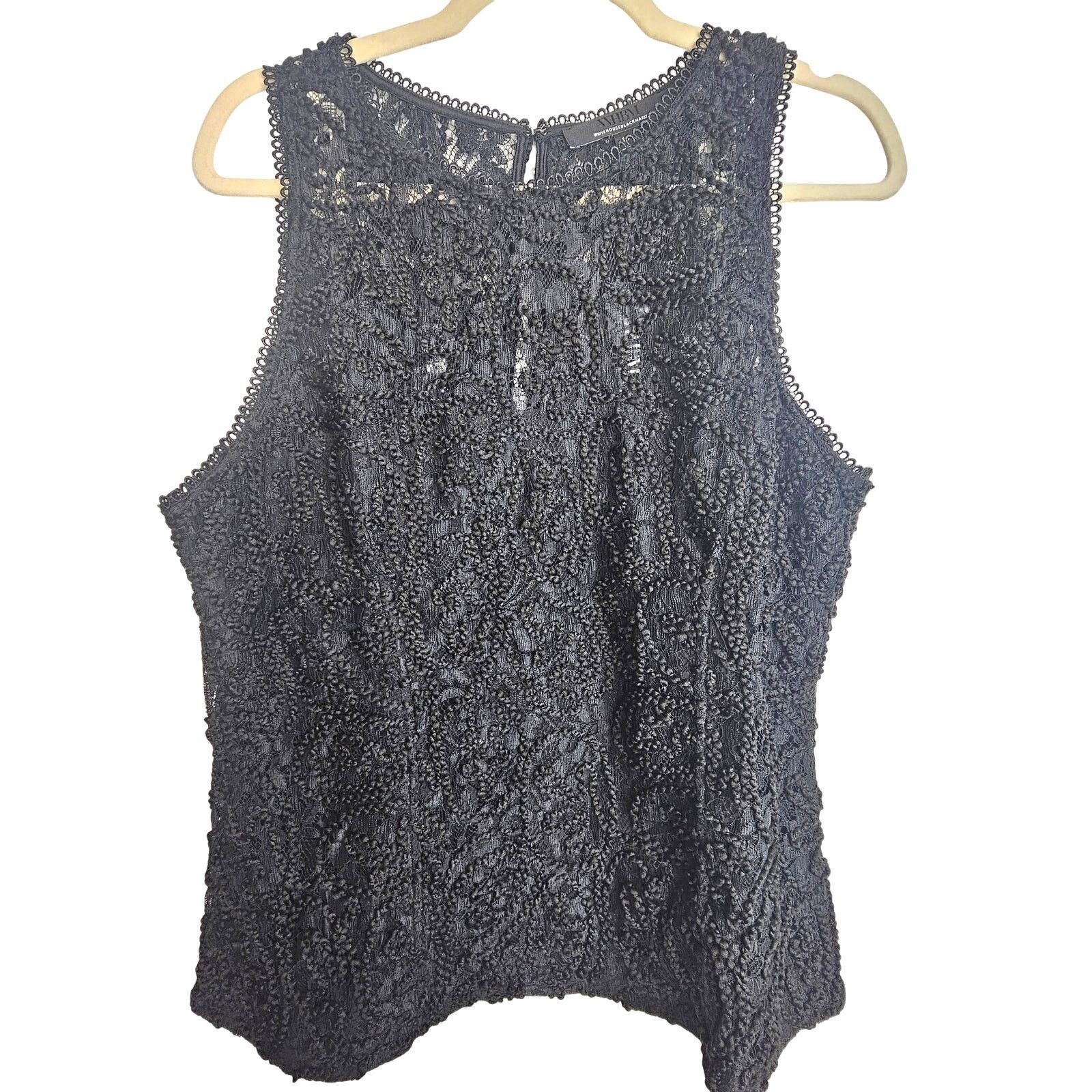 White House Black Market White House Black Market Womens Chunky Lace Top Whimsigth Size XXL / US 16-18 / IT 52-54 - 1 Thumbnail