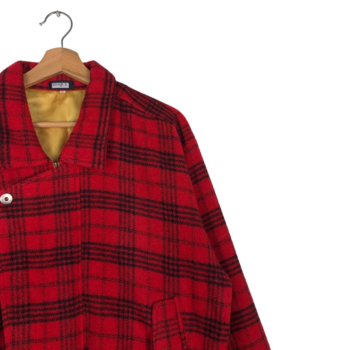 Japanese Brand 🔥VINTAGE CHECK TARTAN WOOL BOMBER JACKET REMICK ISSEY MIYAK Size US M / EU 48-50 / 2 - 6 Thumbnail
