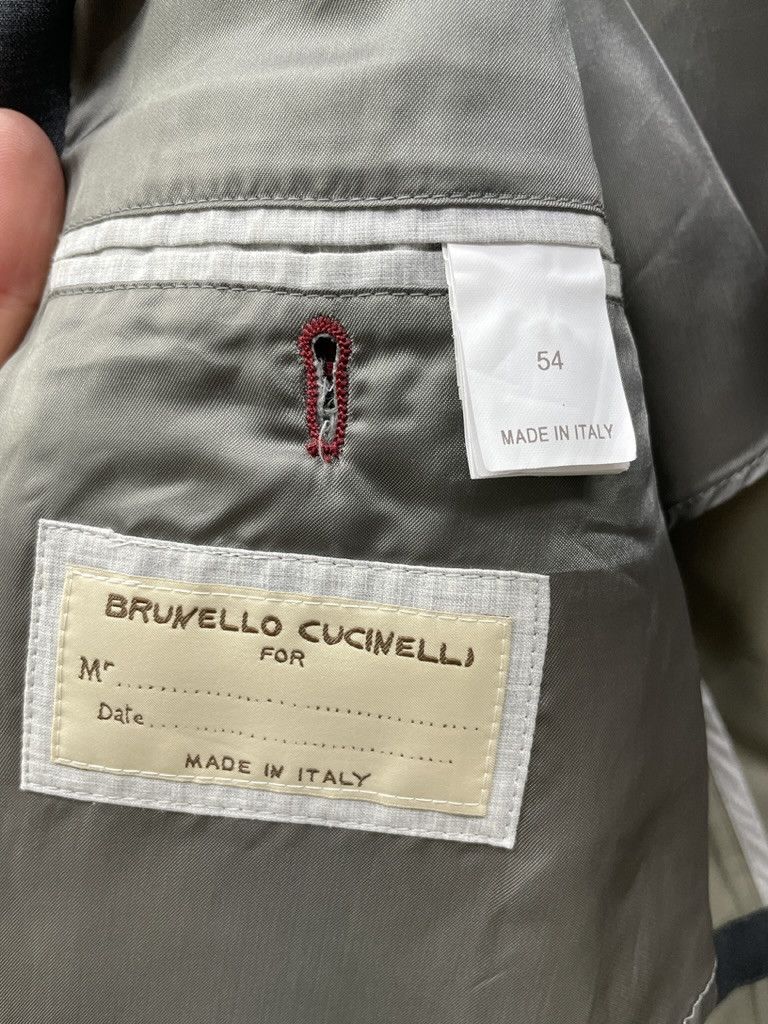 Brunello Cucinelli BRUNELLO CUCINELLI Wool Nylon Charcoal Utility Jacket Size US L / EU 52-54 / 3 - 12 Thumbnail