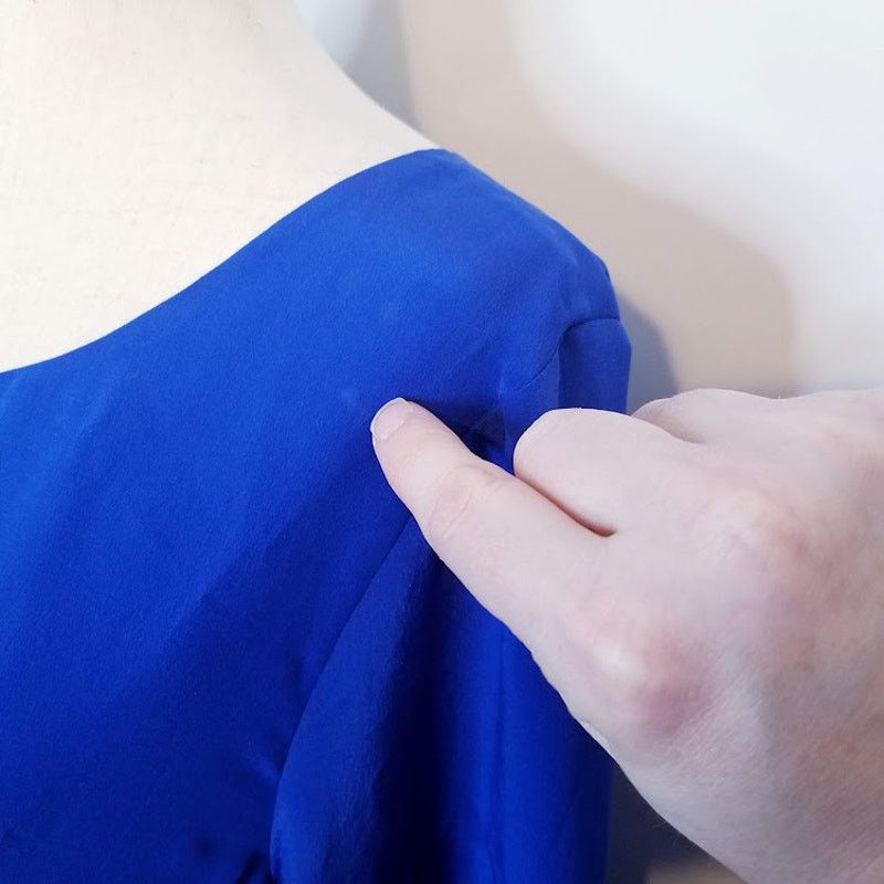 J.Crew J. Crew Silk Mini Shift Dress size 4 navy & royal blue | Grailed